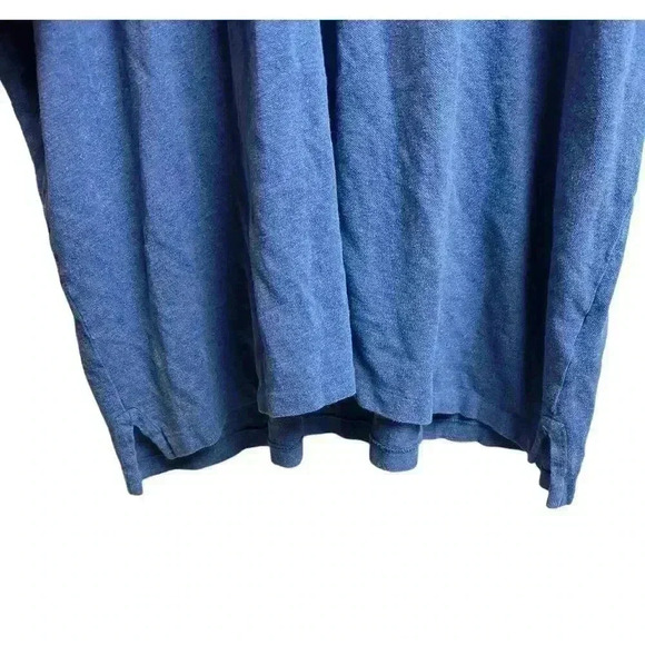 Polo Ralph Lauren Men's Heather Blue Short Sleeve Polo Red Embroidered Logo - Picture 8 of 9